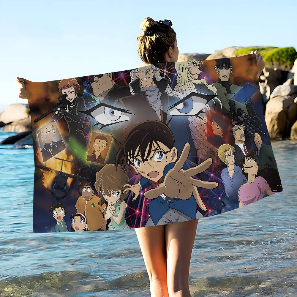 D-Detective C-Conan Grandi Asciugamani da Spiaggia in Microfibra Asciugatura Rapida Asciugamano Asciugamani da Spiaggia Sabbia Asciugamano da Piscina Per Viaggio Nuoto Piscina Yoga