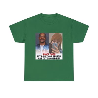 Snoop Doggs Erzfeind Lorl Grafikdruck Kurzarm Unisex Schweres Baumwoll-T-Shirt