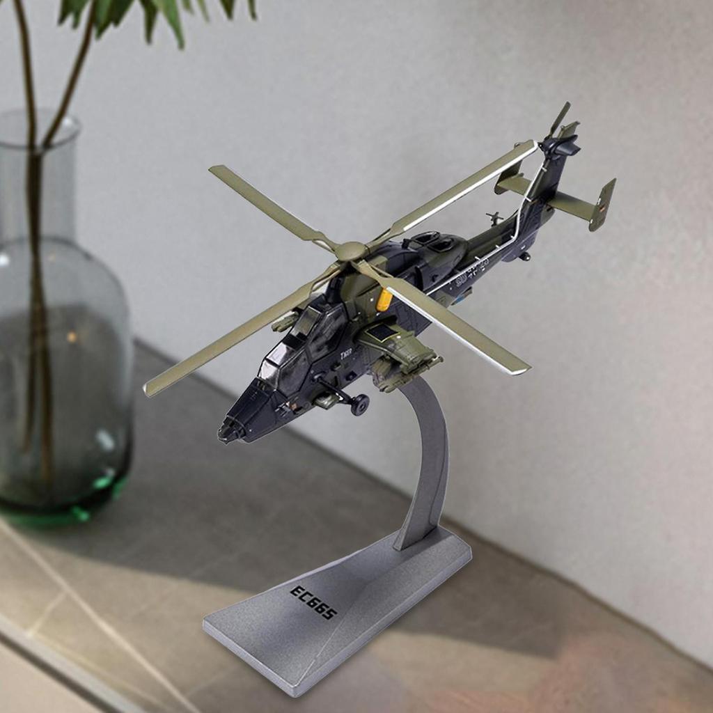 1/72 Scale EC665 Helicopter Souvenir Desktop Decoration for Shelf TV Cabinet