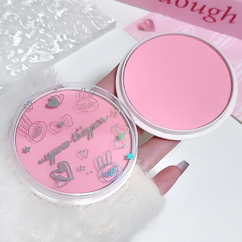 Korean Style Matte Single Color Blush For Natural Complexion
