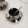Stainless Steel Coffee Cup Set Double Wall Espresso Cup Portable Tea Cup  Office