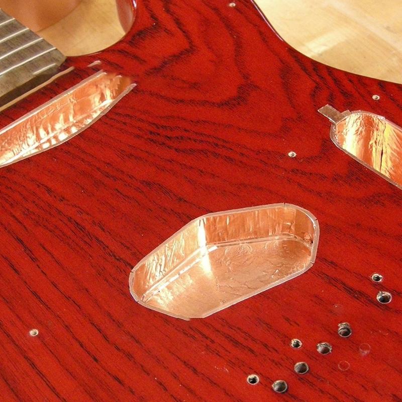 5Pcs Guitar Copper Foil Tape Adhesive Shielding Tape for Guiter Bass Phone Computer Single Sided Conductive Copper Tape