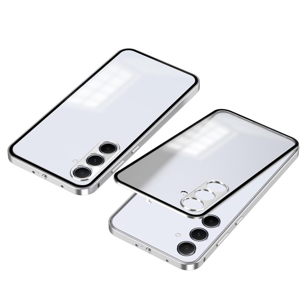 Samsung A55 Metal Frame Snap-On A15 Phone Case, Single-Sided Frosted for Samsung A35, S24FE Compatible.