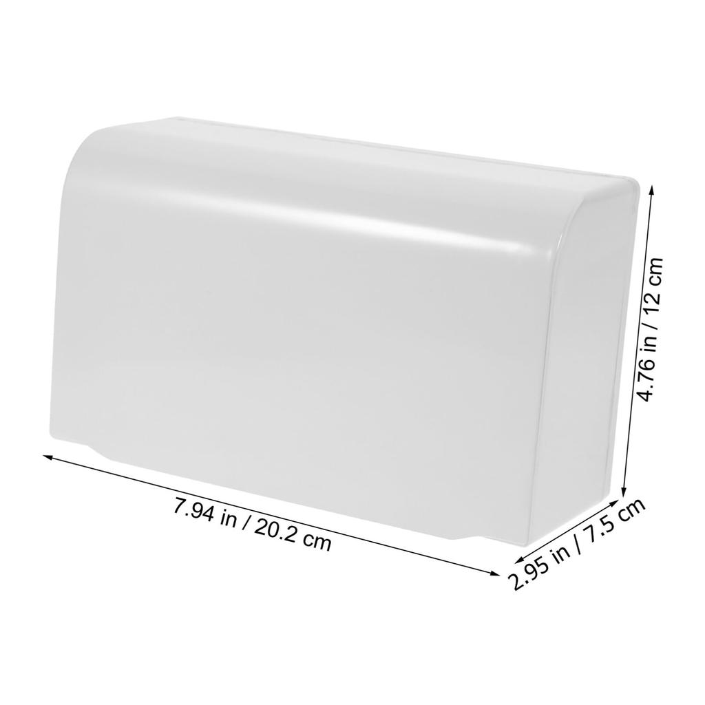 JECOMPRIS Large 2-Row Waterproof Outlet Cover, Switch Protector, 86-inch Wall Switch Socket, Waterproof Cover Box, Clear (White)