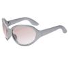 New cross-mirror personalized fashion sunglasses oversized frame cycling travel general sunglasses