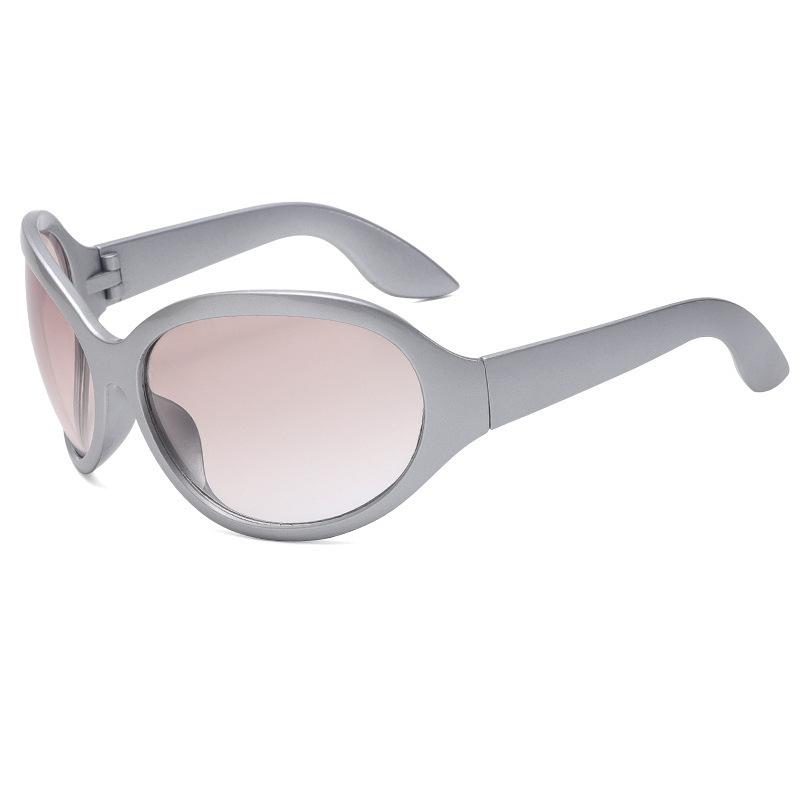 New cross-mirror personalized fashion sunglasses oversized frame cycling travel general sunglasses