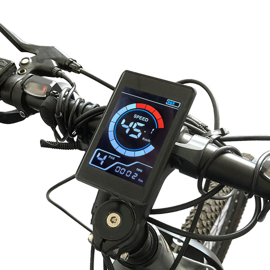 Electric Bike X1 Five-Pin Waterproof Connector Color LCD Instrument Panel Bicycle Scooter LCD Speed Display 24V/36V/48V