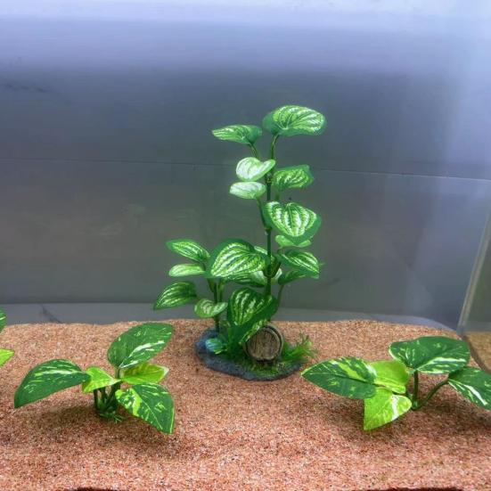 Fish Tank Green Plants Simulated Water Plants Aquarium Landscaping Ornament Realistic Fish Tank Plastic Seaweed for DIY Fish Tank Decor
