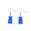 Colorful Jelly Resin Bear Earrings - European & American Fashion