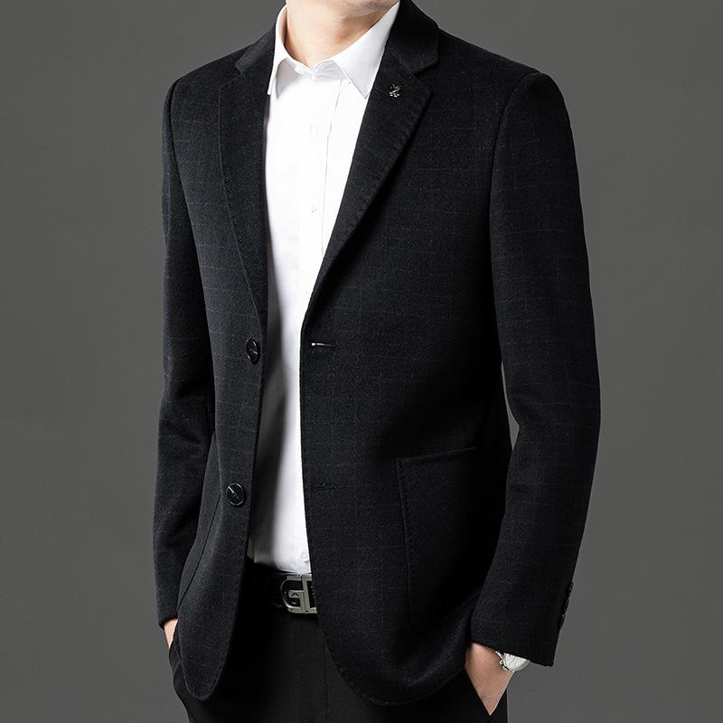 Men's Business Casual Blazer Spring and Autumn New High-end Men's Middle-aged Daddy Coat Coat