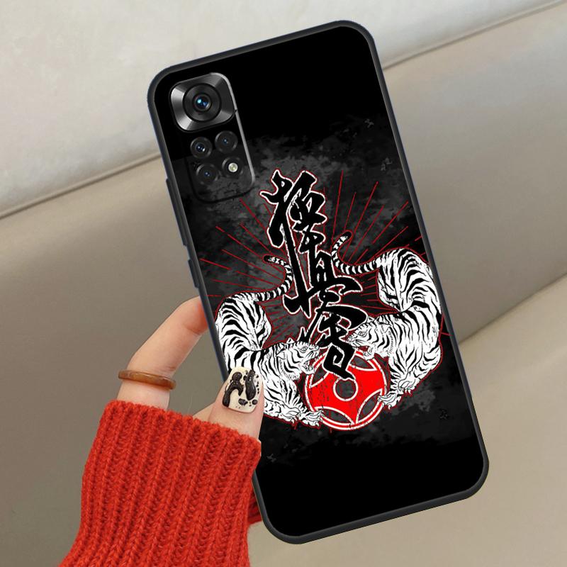 Oyama Kyokushin Karate Case For Xiaomi Redmi Note 11 12 8 9 10 Pro 8T 9S 10S 11S Redmi 9A 9C 10 10A 10C Cover