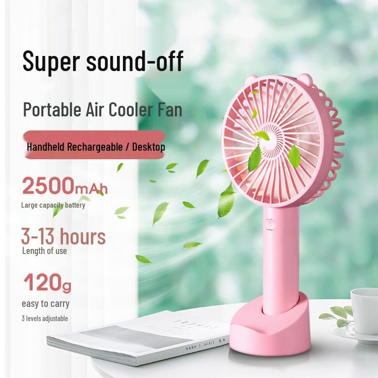 Cute Bear Mini USB Portable Handheld Fan for Outdoor and Household Use (2026 Model) Handheld Fan