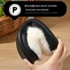 Women's Plus Velvet Fuzzy Slippers: Warm Cotton, Non-Slip Thick Sole, for Men & Women, Perfect for Autumn & Winter