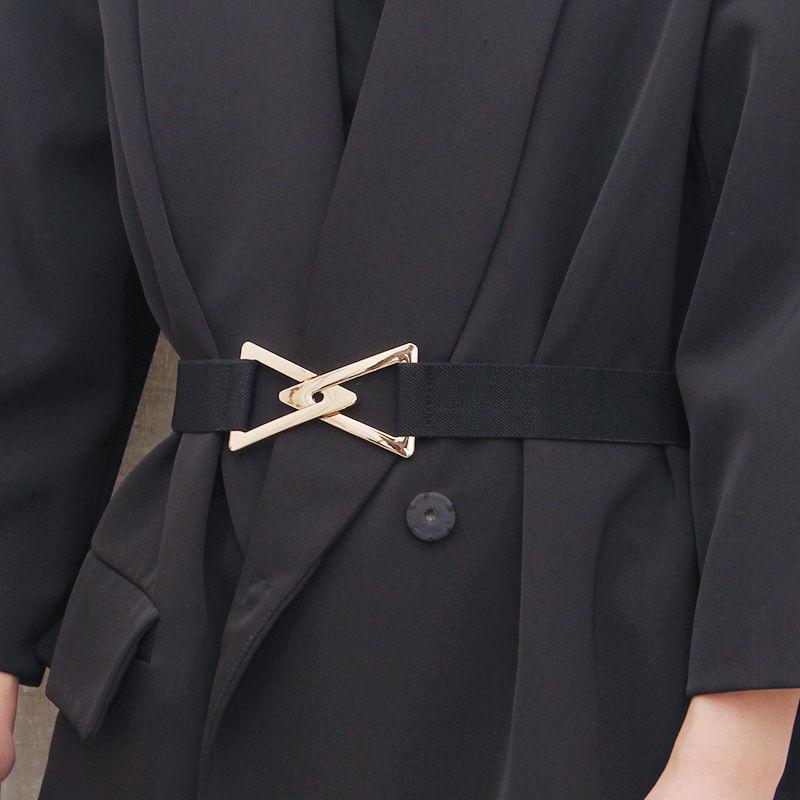 Modern Elastic Waist Belt For Women With Versatile Triangle Buckle In Colors Multiple