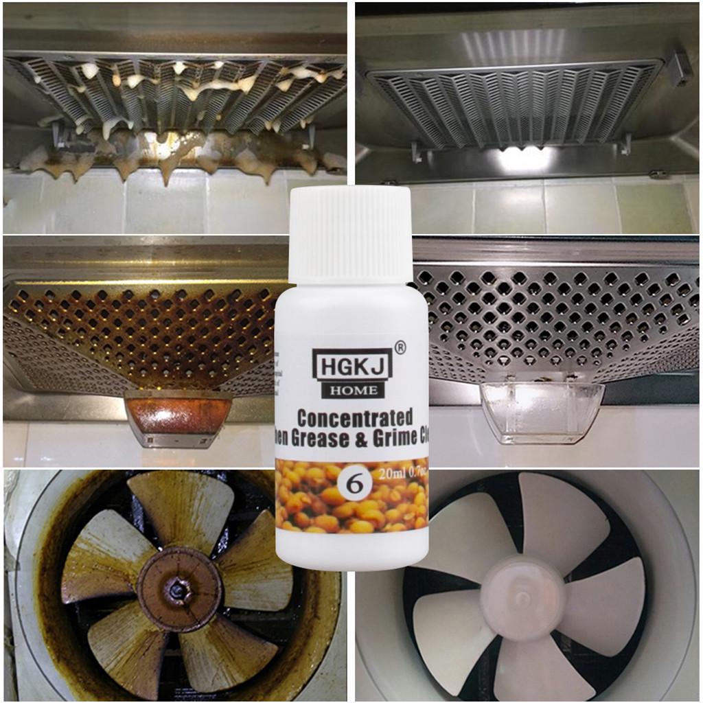 

HGKJ-HOME-6-20/50ML Kitchen Grease&Grime Cleaner Concentrate