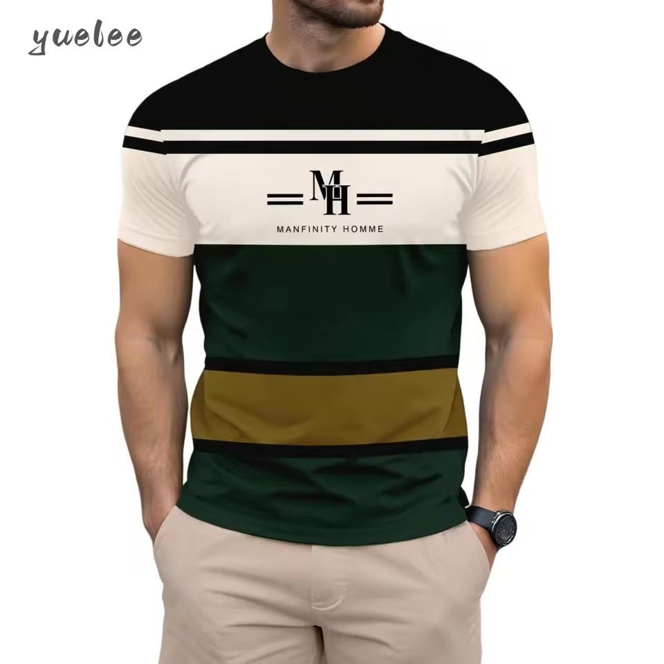 Men's T-Shirt 3D Print Summer Fashion Short Sleeve Tee Loose Versatile Men's Tops Casual Breathable T-Shirt