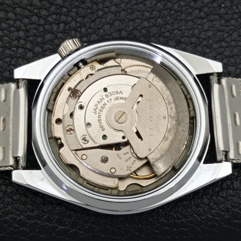 VINTAGE SEIKO 5 AUTOMATIC REFURBISHED JAPAN MENS GREY COLOR DIAL WATCH a440407-4 Sk-a440407