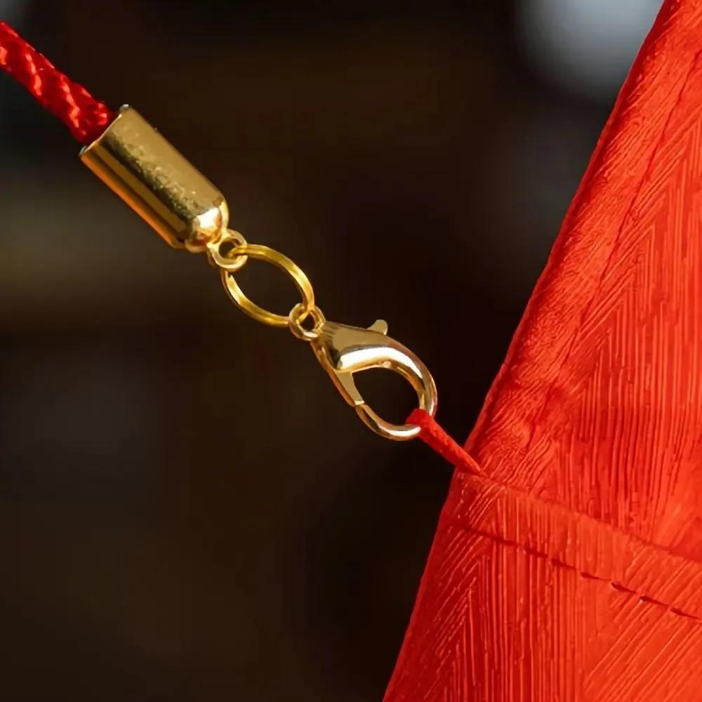 Cute Cartoon Fabric Red Envelop Adjustbale with Rope Crossbody Red Envelopes Large Capacity Traditional Red Envelopes Bag