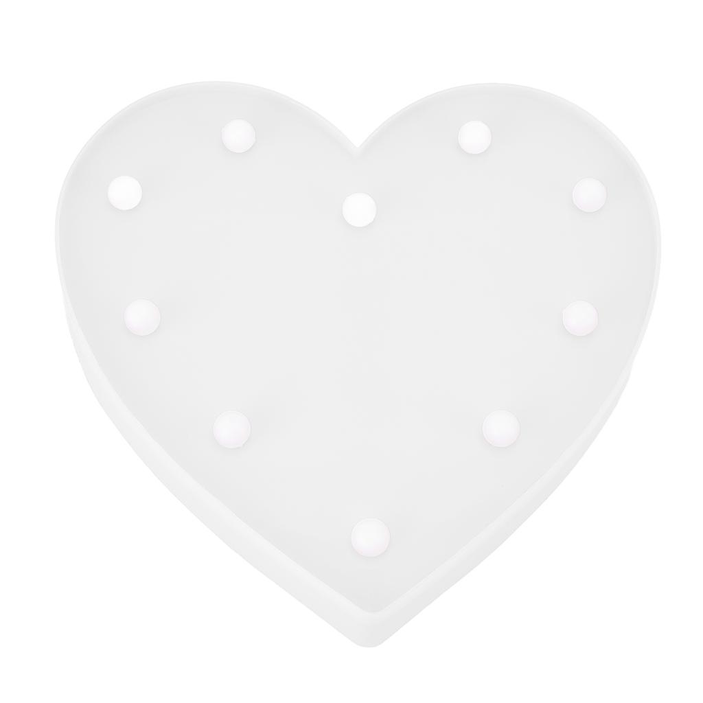 Heart Shaped Night Light 10 LEDs Cute Battery Powered Warm Light Kids LED Love Shaped Lamp with Hook Hole for Kid S Room