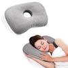 Ear Piercing Pillow for Side Sleepers Non Pressure Ear Pillow Ear Pain Ear Inflammation with Ear Hole Sleeping Pillow Ear Guard
