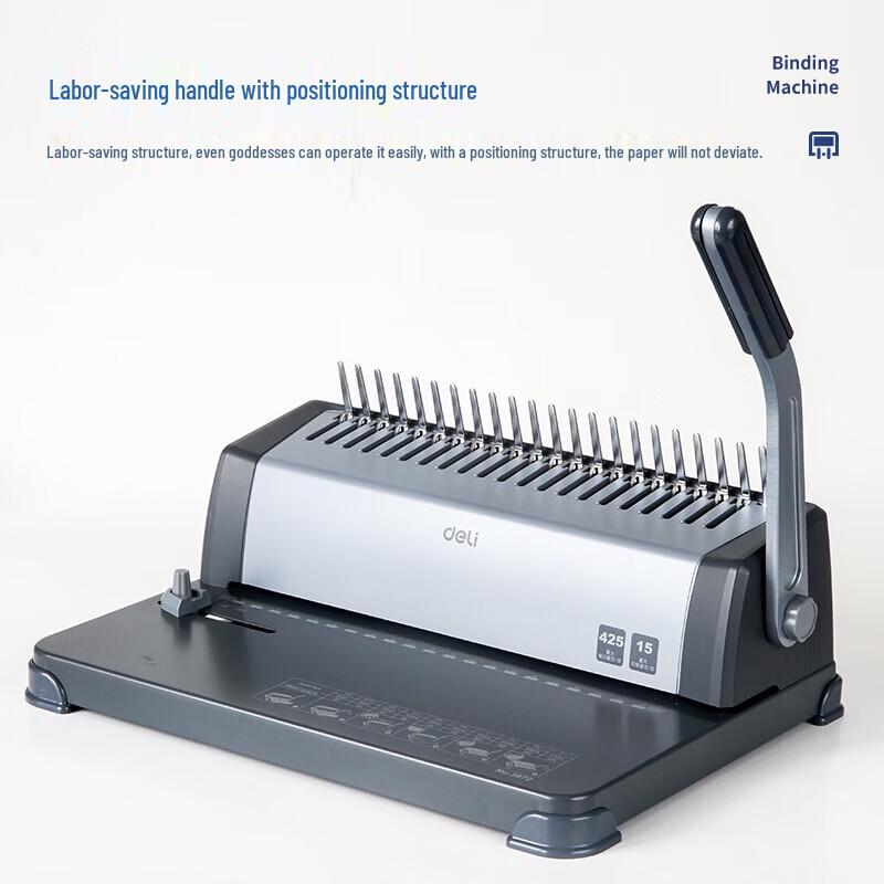 Deli 3870 Comb Binding Machine CN plug (adapter included)