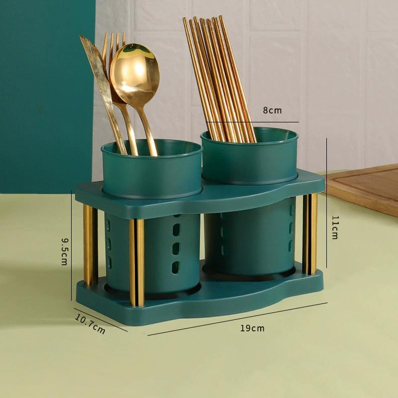 Cutlery Organizer Kitchen Fork Spoon Drain Storage Holder Detachable Dinnerware Tableware Drainer Storage Box Kitchen Organizer