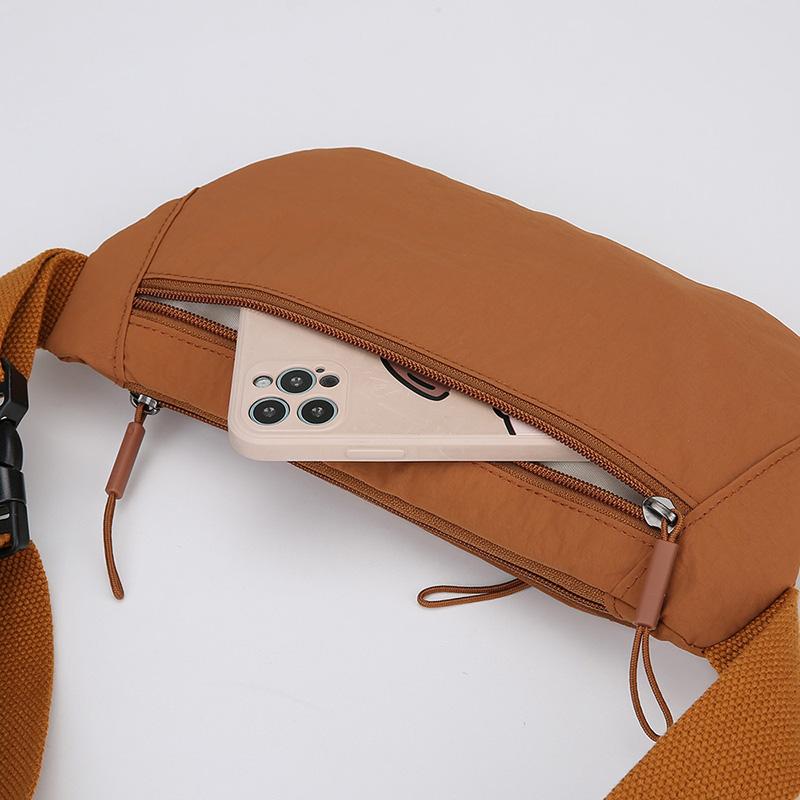 Women's Waterproof Nylon Convertible Waist Pack with Adjustable Strap Large Capacity Crossbody Chest Bag for Outdoor Activities