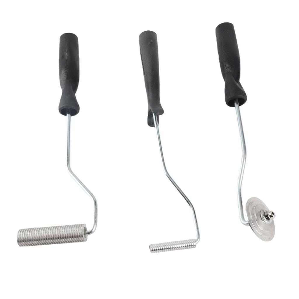 Fiberglass Roller Tool Kit 3 Pcs Bubble Paddle Tool Fiberglass Resin Laminating Bubble Roller for Mold Composite Project