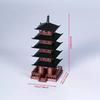1pc Mini Pagoda Statue Chinese Ancient Building Model Pavilion Decorations Simulation Statue Zen Garden Aquarium Bonsai Decor