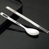 Pure Titanium Tableware Set Outdoor Household Frosted Knife And Fork Spoon Chopsticks Travel Camping Portable Knife And Fork Set