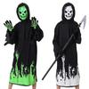 Halloween Grim Reaper Costume for Kids Glow-in-the-Dark Cosplay Outfit