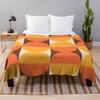 Mid Century Modern Geometric Abstract Pattern 727 Throw Blanket