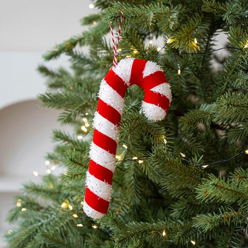 Multicolor Christmas Lollipop Decorations Foam Cartoon Candy Cane Hanging Pendants  New  Xmas Home Party Decor Navidad