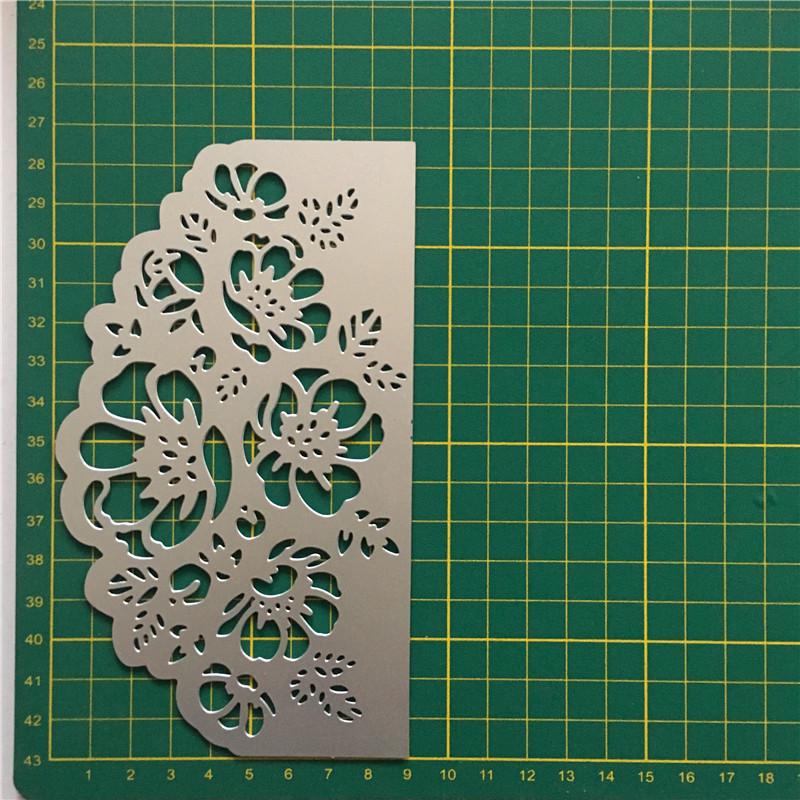 Koronkowy kwiat wykrojniki do metalu album do scrapbookingu karty papierowe rzemiosło dekoracyjne tłoczenie wykrojniki