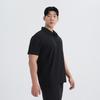 Smt25013-01 Addiction Premium Collared T-Shirt Black