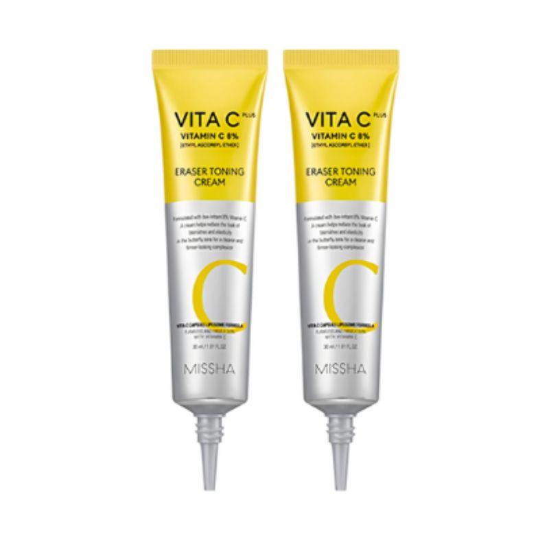 

MISSHA Vita C Plus Eraser Toning Cream – 30ml × 2