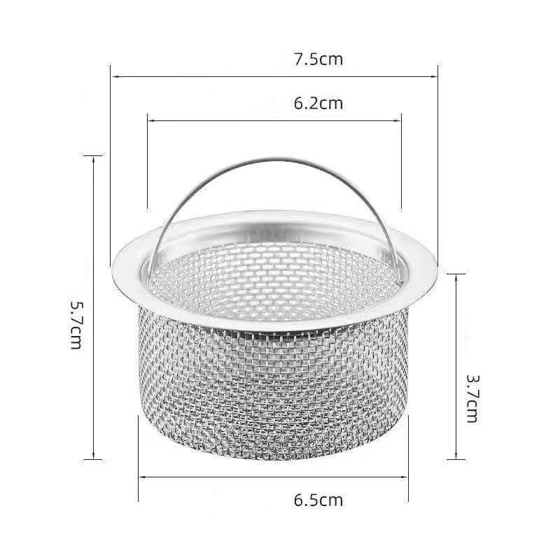

Portable Kitchen Sink FilterGarbage Food Residue/Hair Catcher Keep Your Bathtub Stainless Steel Sink Strainer Floor Drain