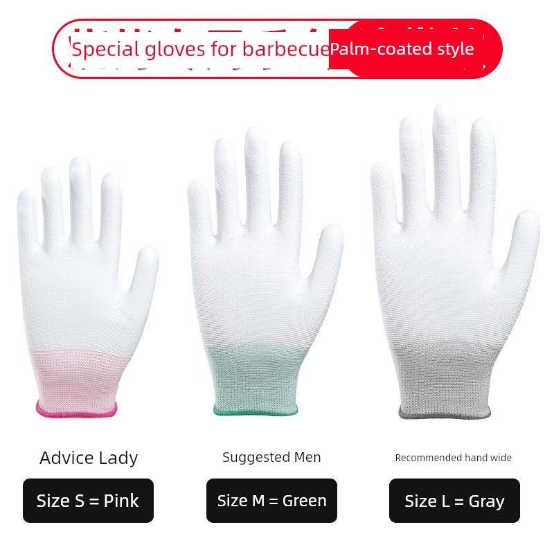 

Temperature-Resistant Fried Skewers Rice Noodles Flexible Light Gloves Tu Zhang [S/small size] left hand 2 One size