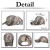 Floral CA670 [White Fang] Cap, Pattern, Glitter, Sports, Running, Outdoor, Women, Men, (Red)