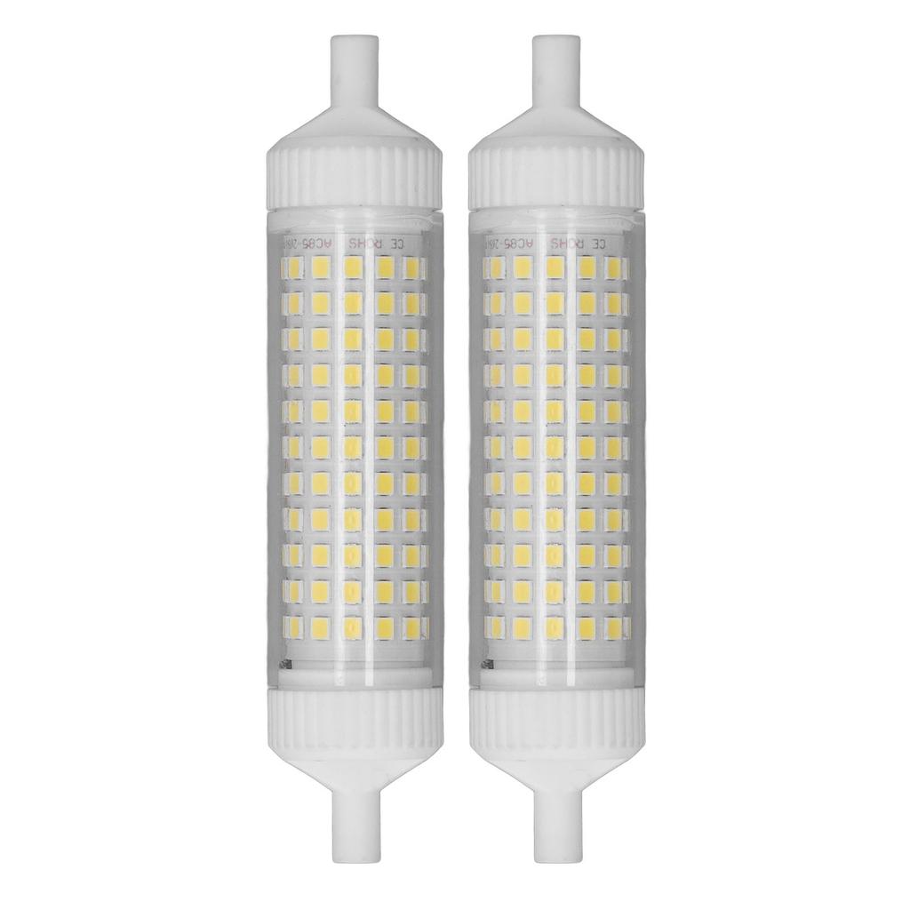 2Pcs R7S LED Glühbirne 118mm Dimmbar 15W 154 LEDs Doppelseitiges Flutlicht für Home Nacht