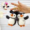 Pingente Pinguim Pequeno Fofo Brinquedo de Pelúcia Boneca Desenho Animado Enfeite Pendurado Mochila Escolar Chaveiro Boneca