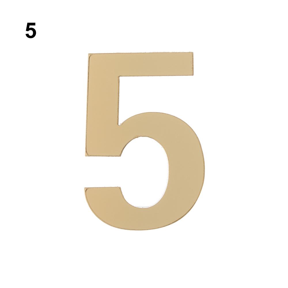 1Pcs Modern Hotel Home Sticker Address Self-adhesive Door Plate Number House Drawer Sign Gate Digits Door Numeral Plaque
