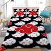 Logo A-Akatsuki Duvet Cover Set Home Style Bedding Soft Laundry Cotton Bed 3 Piece Set Student Dormitory Gift