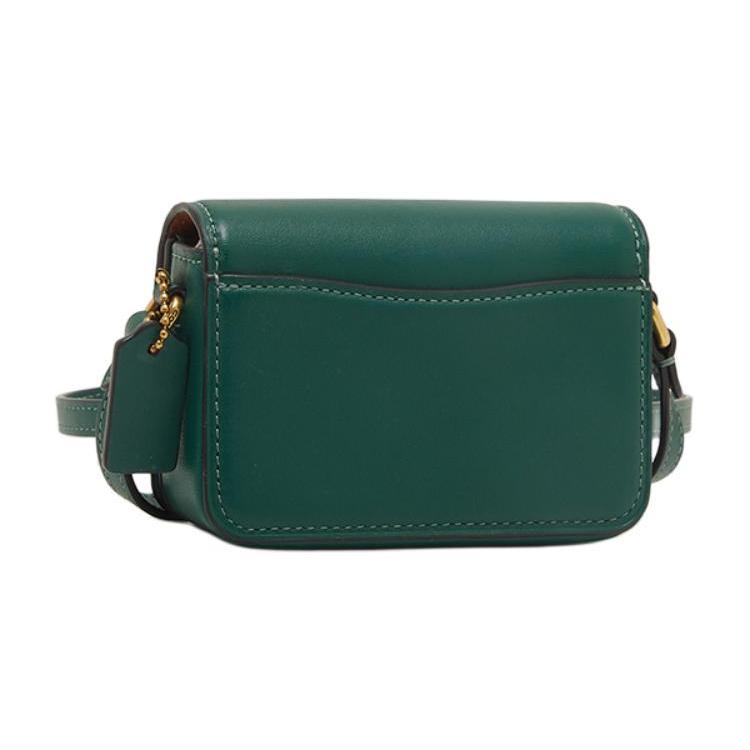 New COACH Studio Cow Leather Shoulder Bag Crossbody Bag Small Size Women's Vintage Green CC484-B4CZS
