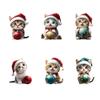 Cat Hat Christmas Car Hanging Decor Acrylic Pendant Tree Ornament Travel Holiday
