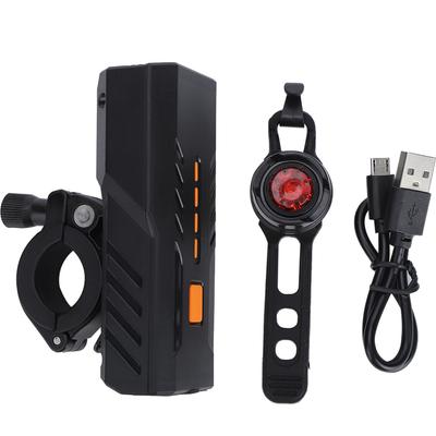 Portable USB Rechargeable Bike Front Light Bicycle Taillight Cycling Light Safety Flashlight