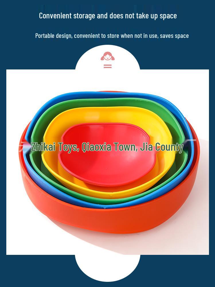 Colorful Sensory Balance Stones: Kindergarten River Crossing & Tactile Training Set