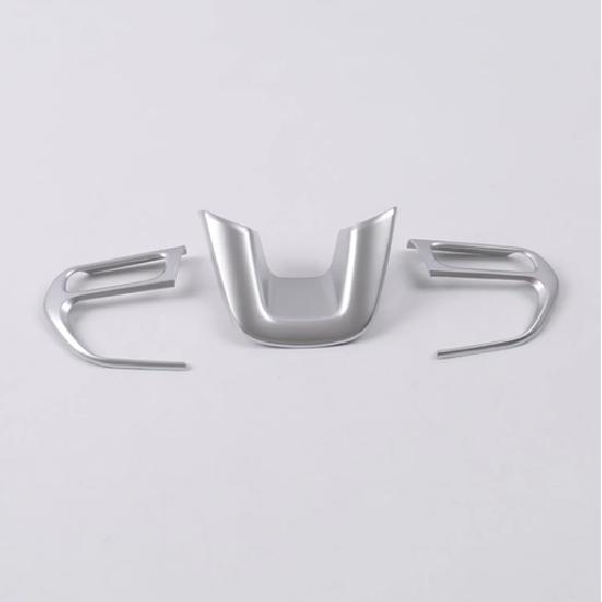 ABS Chrome Steering Wheel Panel Decor Cover Trim For 2017- JEEP Compass 3pcs