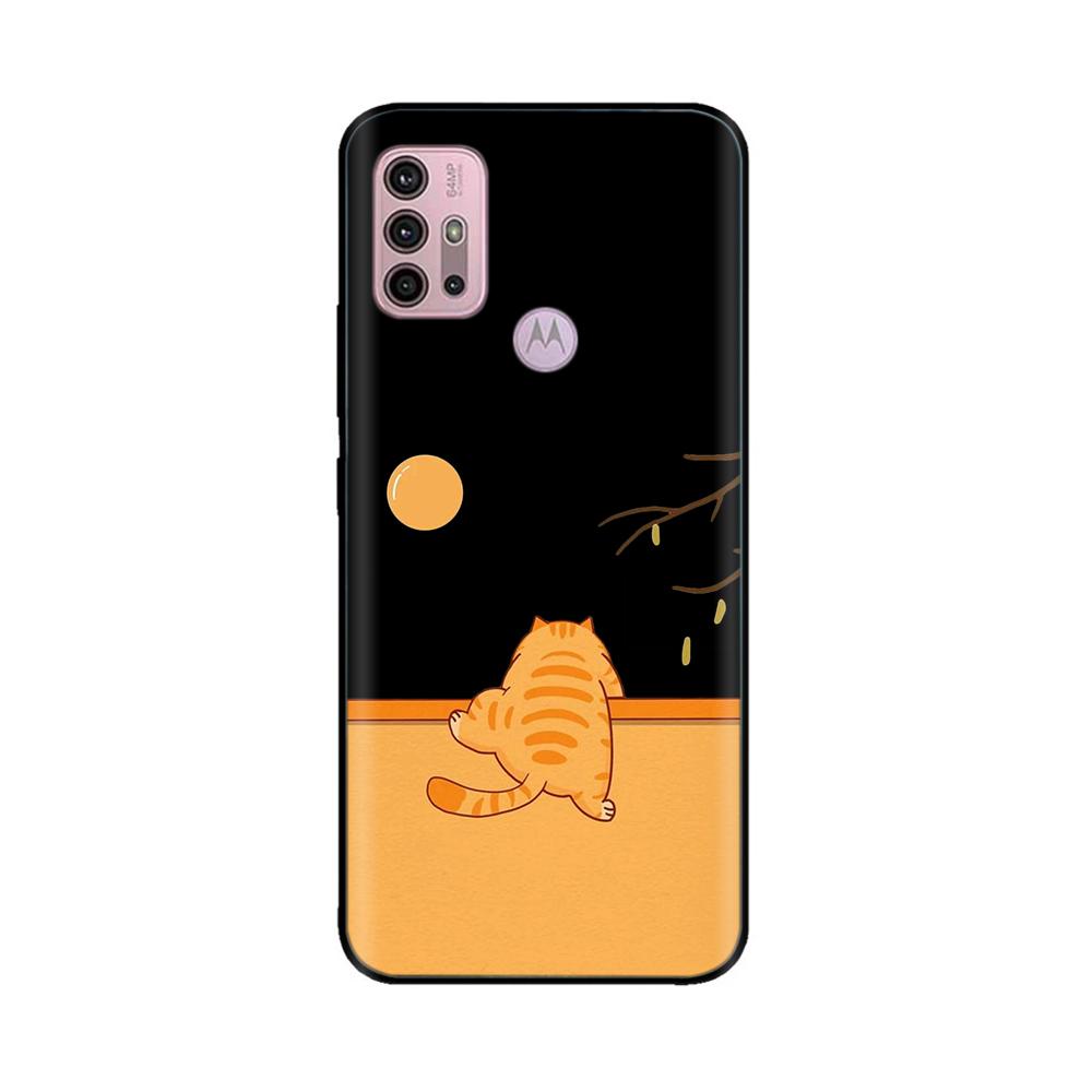 For Motorola Moto G20 Case XT2128-1 XT2128-2 Cover Cute Cartoon Painted Soft Silicone Phone Case For Moto G10 G30 G20 G60 Capa