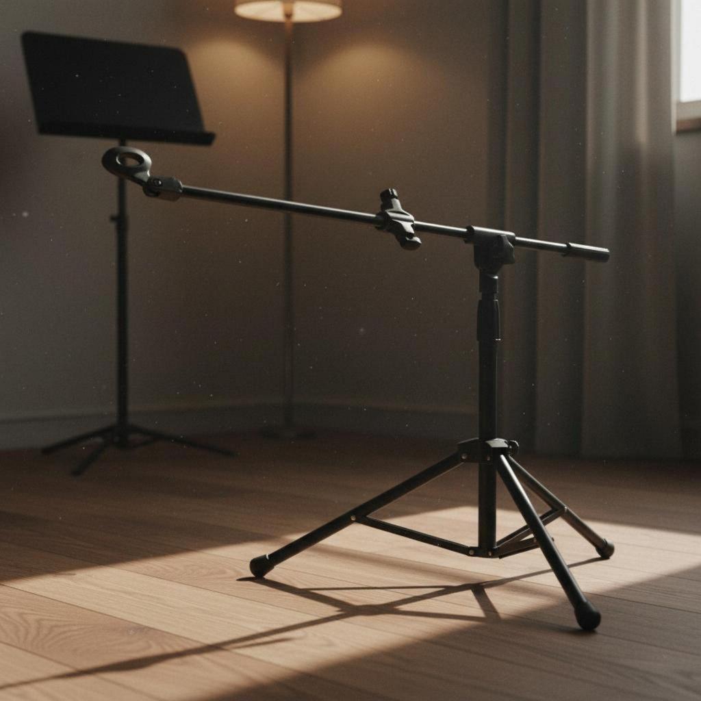 Mic Stand Pole Reach Adjustable Vocal Pickup Rod Extendable Height Microphones